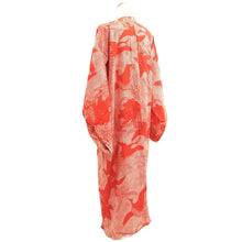 Load image into Gallery viewer, Juban Vintage(1920-1950) Red Crane Birds Silk #10367F4
