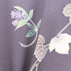 Furisode Pale Purple Ivy Bellflower Silk #9688J4