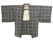 Load image into Gallery viewer, Haori Jacket Vintage(1950-1980) Black Full Shibori Floral pattern Silk #10924E5
