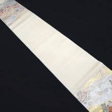 Load image into Gallery viewer, Fukuro Obi Gold Silver Cherry Blossom Butterfly Silk BB263V5
