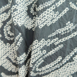 Men's Juban Vintage(1950-1980) Dark Gray Gray Dragon Silk #10295E5