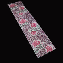 Load image into Gallery viewer, KK1512A2 Silk Kimono Fabric Vintage(1920-1950) Meisen Gray 55.5x13.0in(141x33cm)
