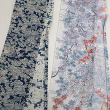 Load image into Gallery viewer, CC1009C1 Silk 8pcs Bundle Kimono Fabric Blue Green 68.9x4.7in(175x12cm)
