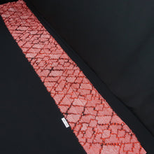 Load image into Gallery viewer, KK1387B7 Silk Kimono Fabric Vintage(1950-1980) Shibori Red 84.6x11.8in(215x30cm)
