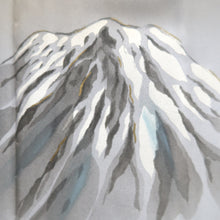 Load image into Gallery viewer, Men's Haori Vintage(1950-1980) Blue Black Mt. Fuji Landscape Silk #10640C4
