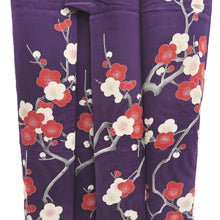 Load image into Gallery viewer, Kimono Vintage(1950-1980) Purple Plum blossom Branch Silk #10267E4
