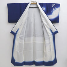 Load image into Gallery viewer, Kimono Blue Crane Birds Silk #10246E3
