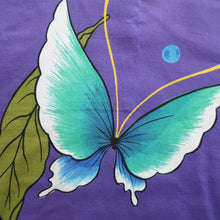 Load image into Gallery viewer, Yukata Purple Butterfly Cotton #9912B4
