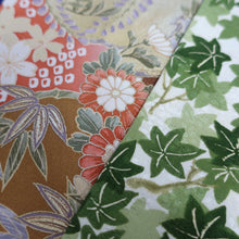 Load image into Gallery viewer, CC1005C1 Silk 8pcs Bundle Kimono Fabric Flower Blue Green 55.1x5.9in(140x15cm)
