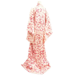 Kimono Pearl white Plum blossom Silk #10524B2