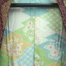 Load image into Gallery viewer, Haori Jacket Dark Brown Yellow Full Shibori Flower Silk #10714D2
