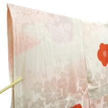Load image into Gallery viewer, Juban Light Pink White Furisode Flower Shibori Silk #10517B2
