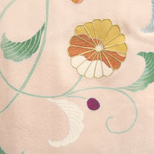 Load image into Gallery viewer, Haori Jacket Pale Pink Chrysanthemum Silk #10855E3
