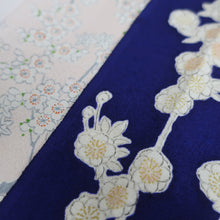 Load image into Gallery viewer, CC1005C1 Silk 8pcs Bundle Kimono Fabric Flower Blue Green 55.1x5.9in(140x15cm)
