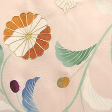 Load image into Gallery viewer, Haori Jacket Pale Pink Chrysanthemum Silk #10855E3
