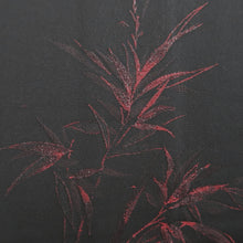 Load image into Gallery viewer, Haori Jacket Vintage(1950-1980) Black Botanical Silk #11065A4
