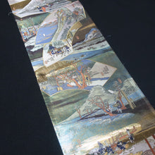 Load image into Gallery viewer, BB10017AB Silk Obi Fabric Tokaido Gold 84.6x11.0in(215x28cm)
