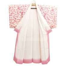 Load image into Gallery viewer, Kimono Pearl white Plum blossom Silk #10524B2
