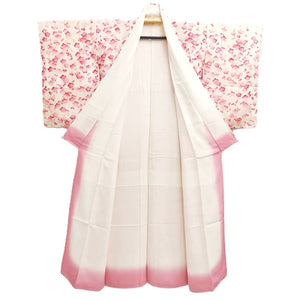 Kimono Pearl white Plum blossom Silk #10524B2