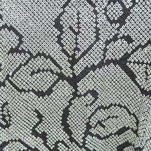 Load image into Gallery viewer, Haori Jacket Vintage(1950-1980) Black Full Shibori Botanical Silk #10954F2
