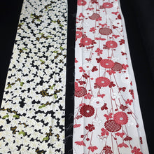 Load image into Gallery viewer, CC1005C1 Silk 8pcs Bundle Kimono Fabric Flower Blue Green 55.1x5.9in(140x15cm)
