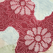 Load image into Gallery viewer, Haori Jacket White Red Blue Full Shibori Chrysanthemum Silk #10704D1
