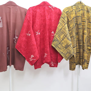 Bundle 15pcs Silk Haori Jacket Wholesale Bulk Free Shipping #570