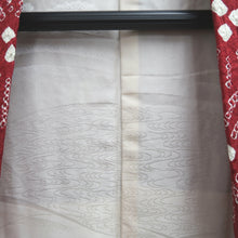 Load image into Gallery viewer, Haori Jacket Vintage(1950-1980) Red Full Shibori Flower Ryusui Silk #10233E2
