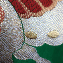 Load image into Gallery viewer, BB10077AF Silk Obi Fabric Butterfly Green 50.8x10.6in(129x27cm)

