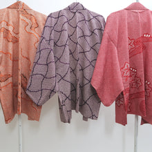Load image into Gallery viewer, Bundle 12pcs Silk Vintage Full Shibori Haori Wholesale Bulk Free Shipping #497
