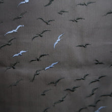 Load image into Gallery viewer, Haori Jacket Vintage(1950-1980) Black Purple See-Through Bird Silk #10218E2
