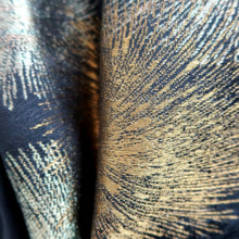 Load image into Gallery viewer, Haori Jacket Vintage(1950-1980) Black Gold Fireworks Silk #10824E1

