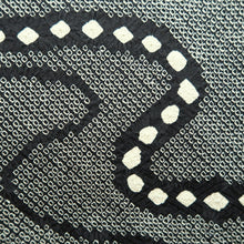 Load image into Gallery viewer, Haori Jacket Vintage(1950-1980) Black Full Shibori Ryusui Silk #10805D5
