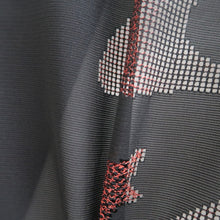 Load image into Gallery viewer, Haori Jacket Black Sheer Maple Leaf Ryusui Silk #10915E5
