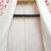Load image into Gallery viewer, Kimono Pearl white Plum blossom Silk #10524B2
