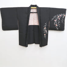 Load image into Gallery viewer, Haori Jacket Vintage(1950-1980) Black Shidare Sakura Silk #9806B1
