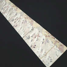 Load image into Gallery viewer, Fukuro Obi White Silver Crane Birds Plum blossom Silk BB264V5

