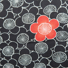 Load image into Gallery viewer, Haori Jacket Black Plum blossom Silk #10724D2
