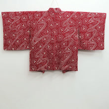 Load image into Gallery viewer, Haori Jacket Vintage(1950-1980) Red Full Shibori Flower Ryusui Silk #10233E2
