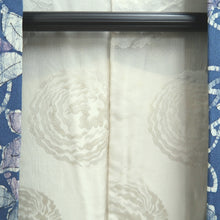 Load image into Gallery viewer, Haori Jacket Vintage(1950-1980) Blue Botanical Roketsuzome Silk #10945F2
