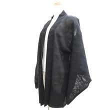 Load image into Gallery viewer, Haori Jacket Vintage(1950-1980) Black Sheer Ryusui Silk #10916E5
