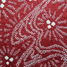 Load image into Gallery viewer, Haori Jacket Vintage(1950-1980) Red Full Shibori Flower Ryusui Silk #10233E2
