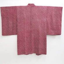Load image into Gallery viewer, Haori Jacket Vintage(1920-1950) Red Full Shibori Long Silk #9635J1
