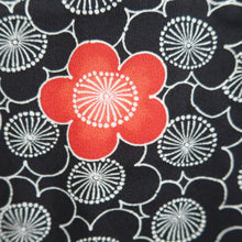 Load image into Gallery viewer, Haori Jacket Black Plum blossom Silk #10724D2
