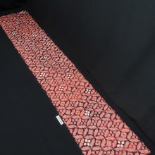 Load image into Gallery viewer, KK1388B7 Silk Kimono Fabric Vintage(1950-1980) Shibori Red 72.8x12.6in(185x32cm)
