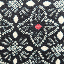Load image into Gallery viewer, Haori Jacket Vintage(1950-1980) Black Full Shibori Floral pattern Silk #10924E5

