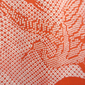 Juban Vintage(1920-1950) Red Crane Birds Silk #10367F4