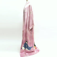 Load image into Gallery viewer, Kimono Light Pink Heian Princess Silk #9649J2
