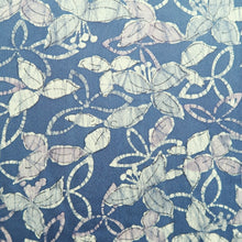 Load image into Gallery viewer, Haori Jacket Vintage(1950-1980) Blue Botanical Roketsuzome Silk #10945F2
