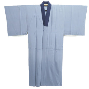 Men's Juban Blueish Gray Landscape Silk #10450A4